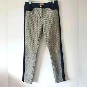 Elegant Black and White Cropped Pants